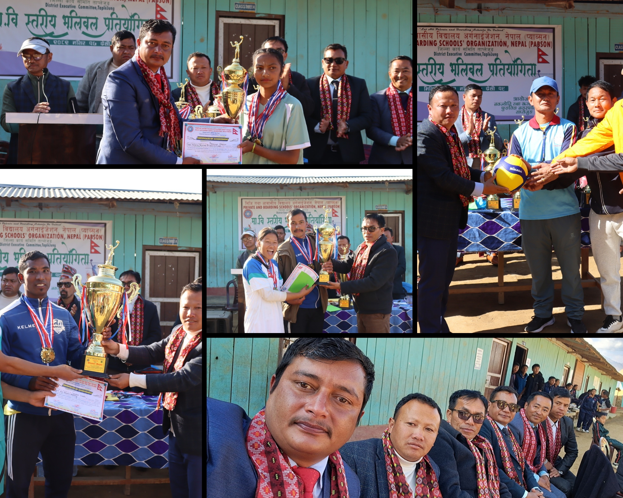 प्याब्सन भलिबल प्रतियोगितामा छात्र–छात्रा दुबै तर्फ कन्चन एकेडेमी च्याम्पियन