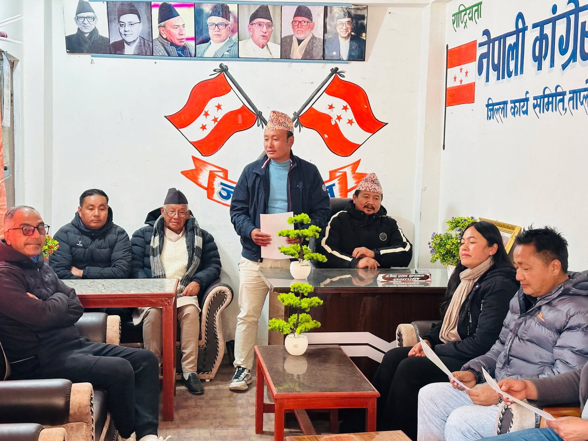 ताप्लेजुङ काँग्रेस प्रवक्ताको जिम्मेवारी विश्व नाल्बोलाई